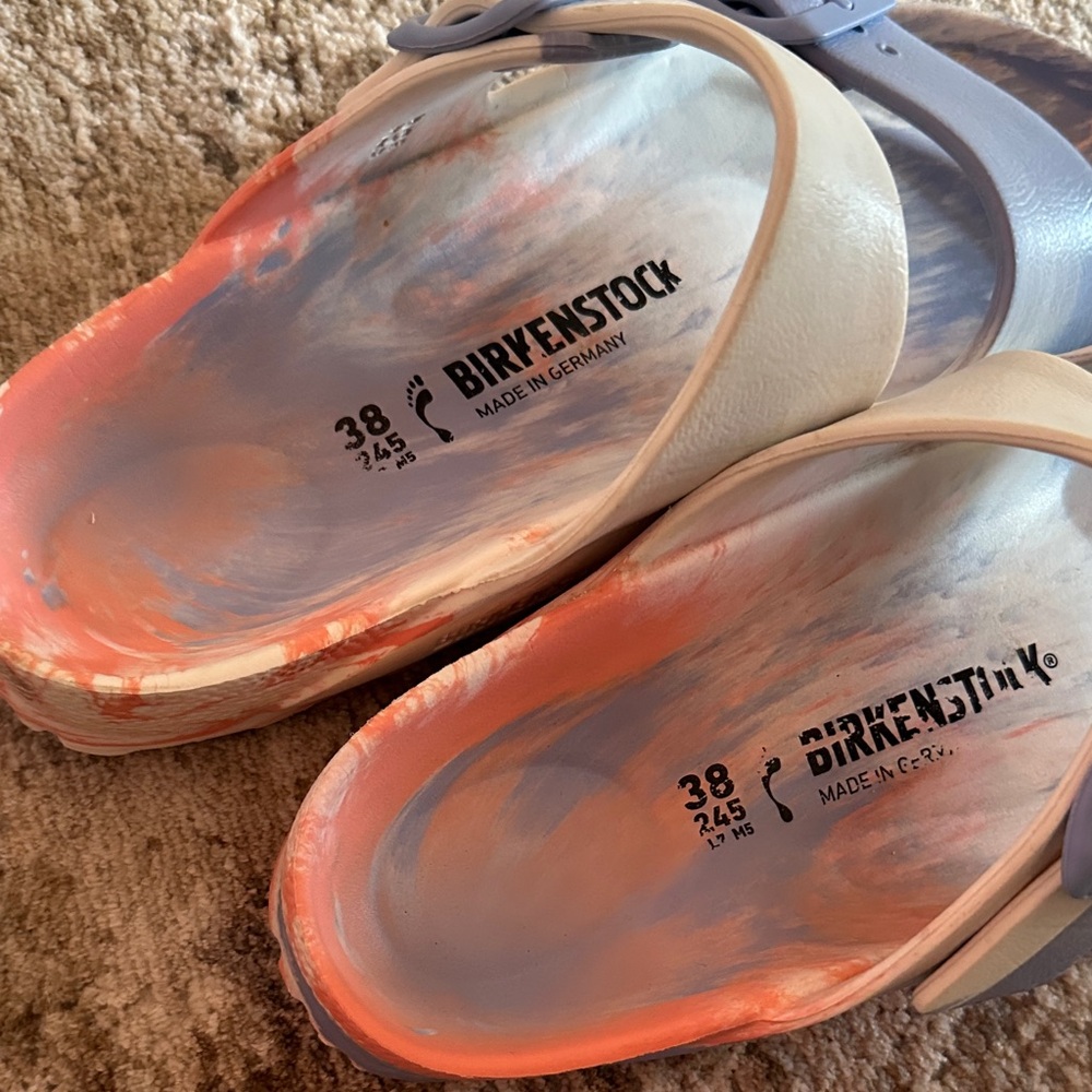 Birkenstock Sandals - Blue and Cream Mix excellent condition - Picture 5 of 5